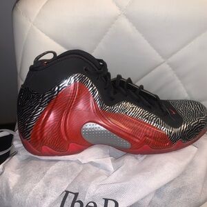 Nike Red and Black Patterned Sneakers